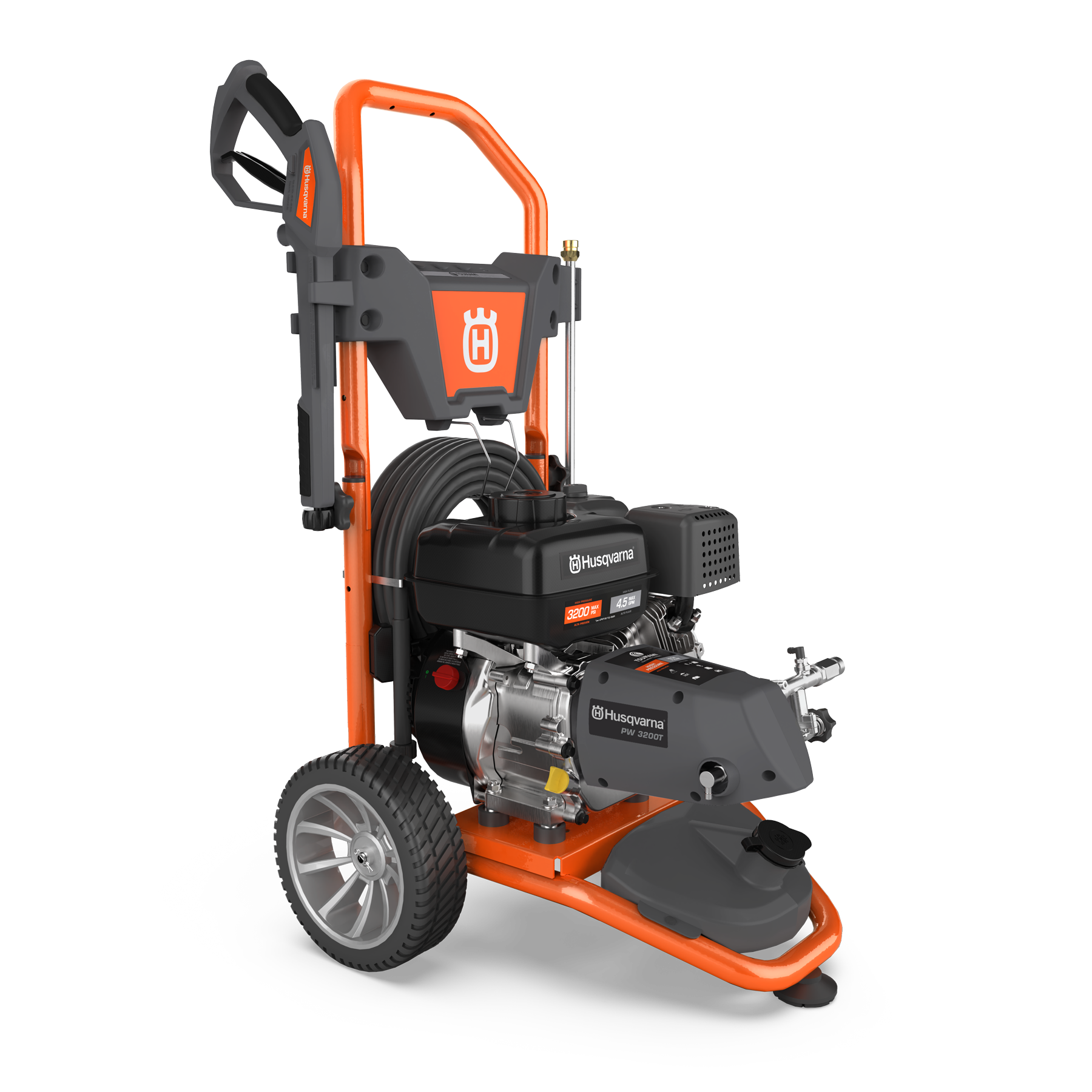 022049 Husqvarna pressure washer front angle view