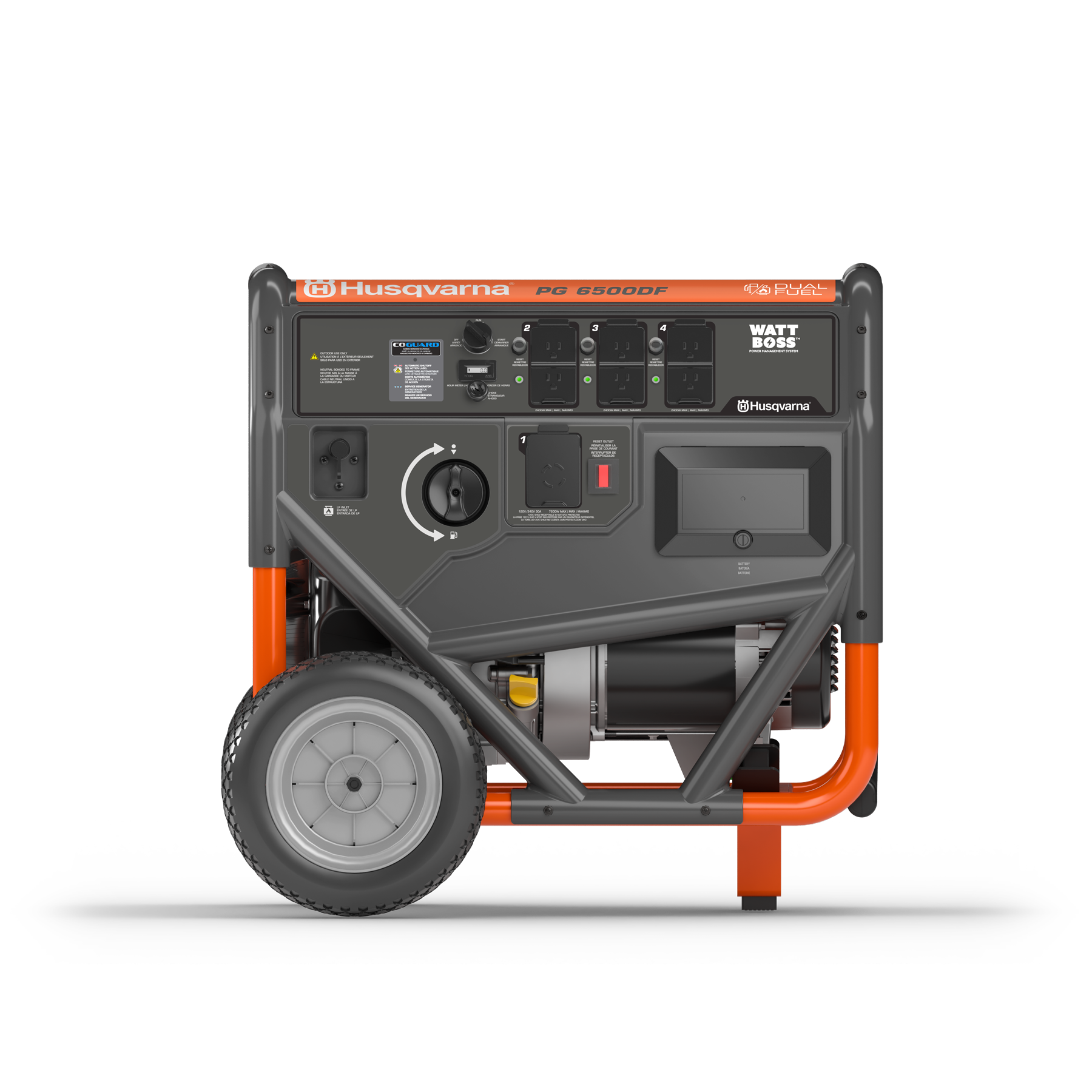 033040 Husqvarna portable generator front view