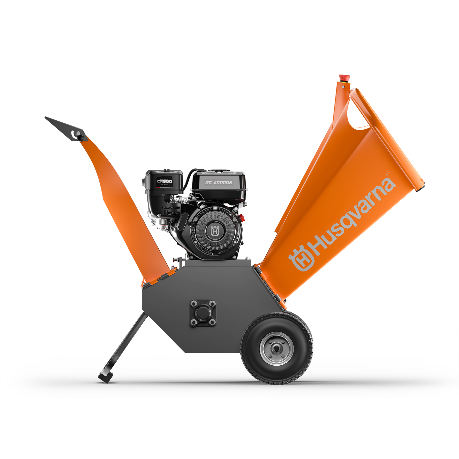066006 Husqvarna wood chipper side view