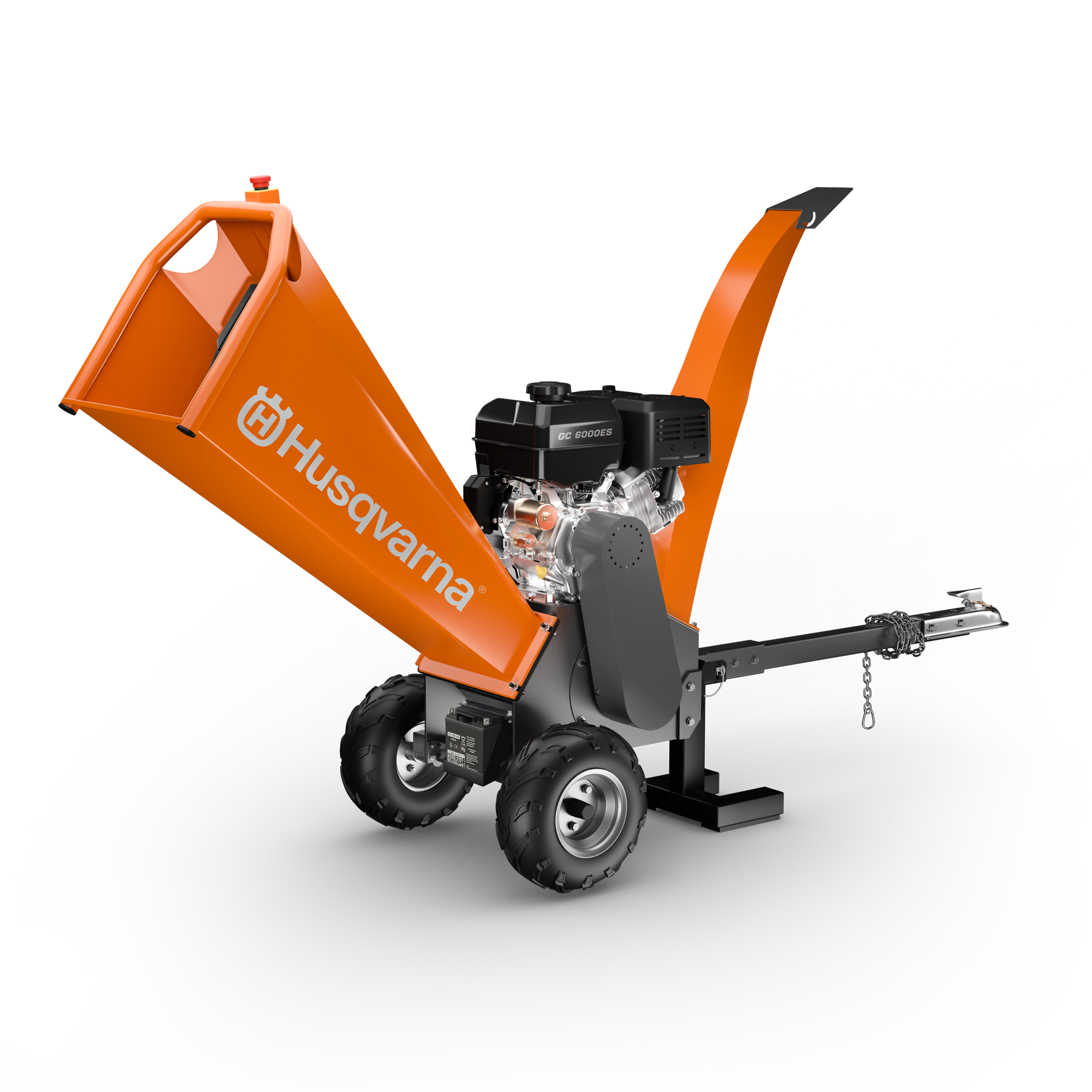066006 Husqvarna wood chipper front angle view