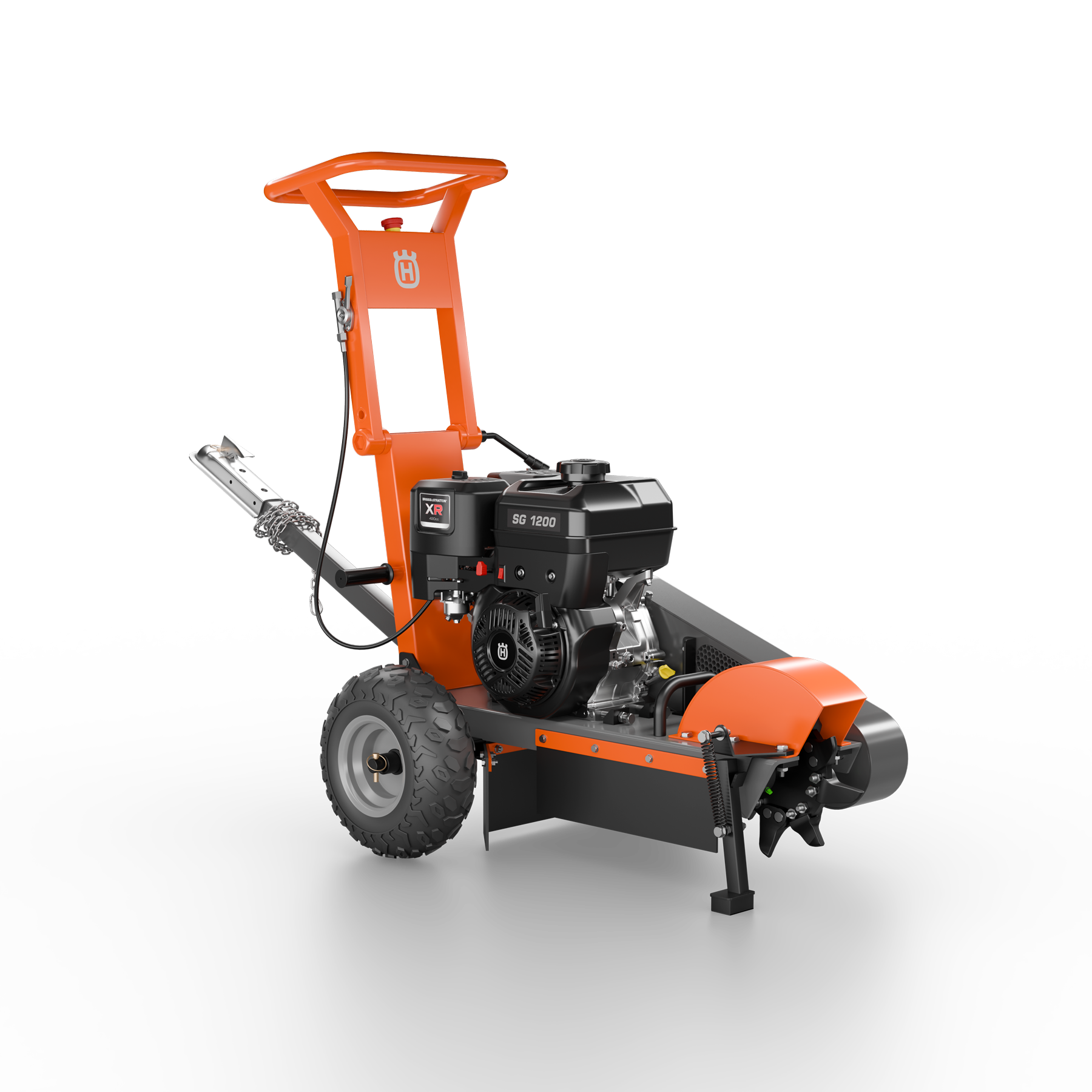 066007 Husqvarna stump grinder front angle view